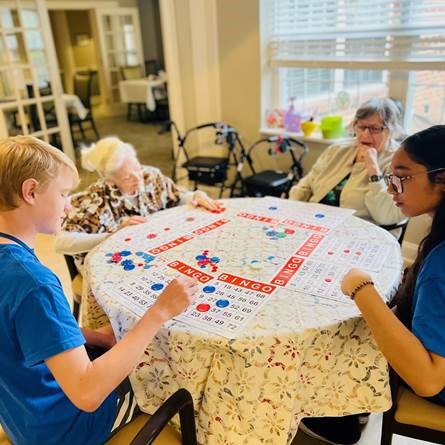 Bingo n' Blessings at Oakleaf Village of Lexington, engaging senior living community near Columbia, SC